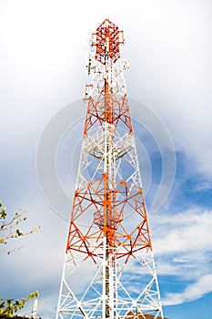 Mobile phone communication antenna tower