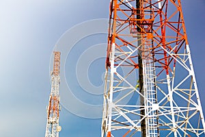 Mobile phone communication antenna tower