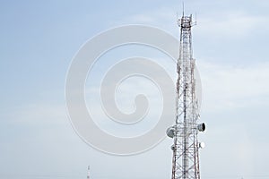 Mobile phone communication tower transmission signal