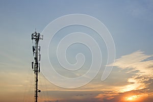 Mobile phone communication tower transmission signal