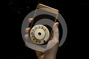 Mobile phone conceptual photo