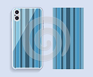 Mobile phone cover design. Template smartphone case vector pattern