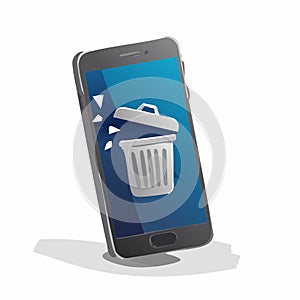 Mobile Phone Data Cleaning and Deletion Concept