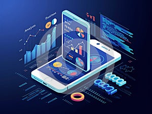 mobile phone technology virtual image photo background