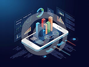 mobile phone technology virtual image photo background