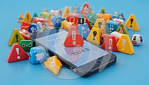 Mobile Phone Error: Digital Warnings & Data Issues