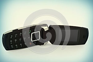 Mobile phone with a flap photo