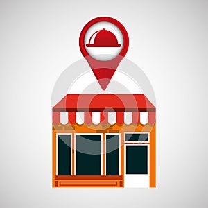 Mobile phone food service shop locater