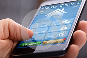 Mobile Phone With Home Control Application