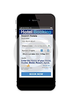 Mobile phone - hotel booking