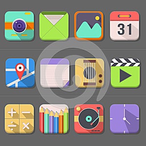 Mobile Phone Icon Set