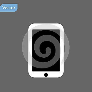 Mobile phone icon on white background. vector illustration EPS10