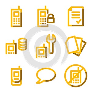 Mobile phone icons