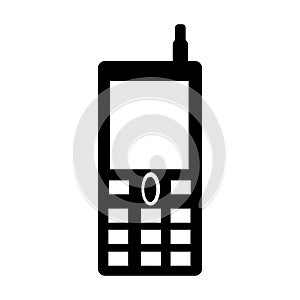 Mobile phone icons template black.