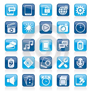 Mobile Phone Interface icons