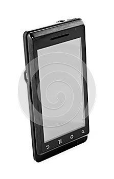 Mobile phone isolated on white
