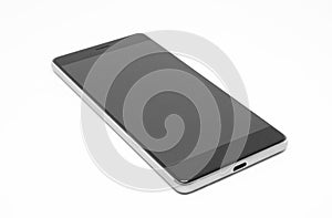 Mobile phone isolated on white background.