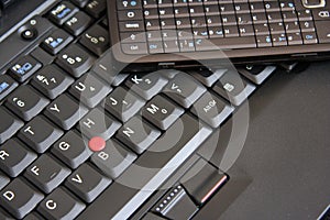 Mobile phone and laptop keyboard