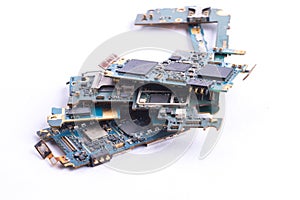 Mobile phone mainboard isolated