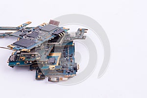 Mobile phone mainboard isolated
