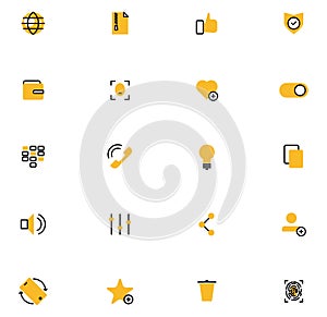 Mobile phone modes, icon