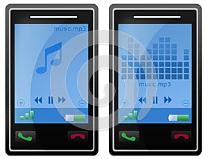 Mobile phone mp3 player