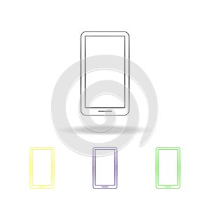 mobile phone multicolored icons. Element of electrical devices multicolored icons. Signs, symbols collection icon can be used for