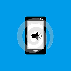Mobile phone music sound icon pack flat icon