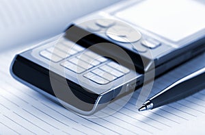 Mobile phone and pen