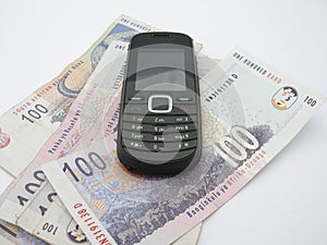 Mobile phone on Rands