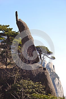 Mobile Phone Rock, Huangshan, China