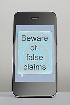 Móvil teléfono fraude un mensaje discurso burbuja 