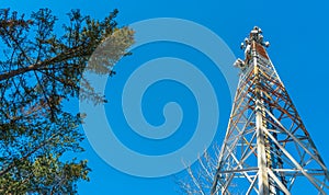 Mobile phone telecoms mast