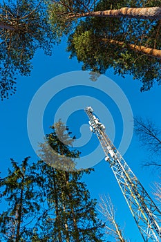 Mobile phone telecoms mast