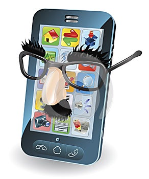 Mobile phone theft concept