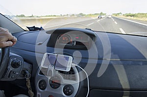 Mobile phone udes as a sat nav