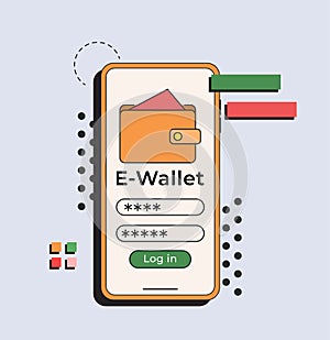 Mobile phone and wallet with money vector. Online payment, digital e-payment concept. Internet banking 3d concept