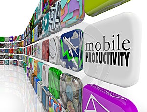Mobile Productivity Apps Software Working Remotely on the Go