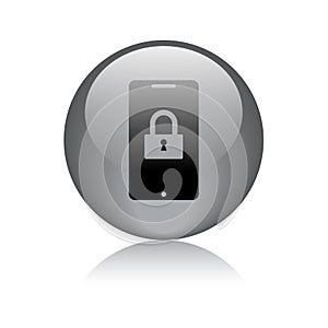 Mobile protection icon web button