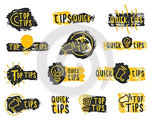 Quick tips shapes.