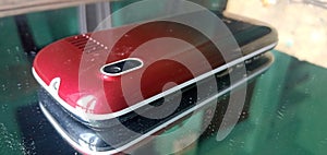 Mobile reflection in mirror