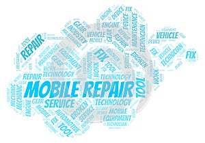 Mobile Repair word cloud