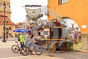 Mobile restaurant service at Brasov, in Romania.