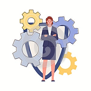 Mobile Security, Data Protection And Information Privacy Concept.