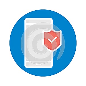Mobile security Isolated Vector icon which can easily modify or edit