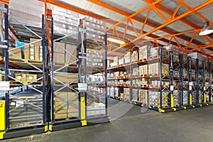 Mobile shelving system photo