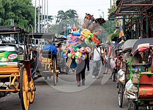 Malioboro street Jogyakarta Indonesia