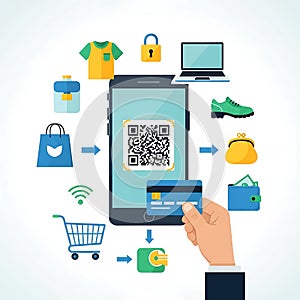 Mobile Shopping and QR Code Payment System