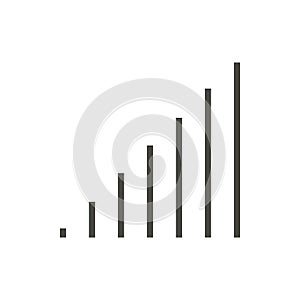 Mobile signal icon. Line vector