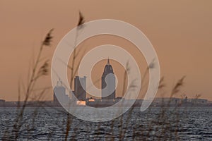 Mobile Skyline Seen From Bayfront Park, Daphne, AL